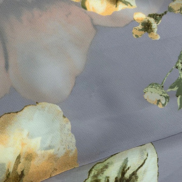 Roz & Ali Purple Floral Sleeveless Cowl Neck Midi Dress Size 14 Fairy Whimsy Y2K - Picture 15 of 16